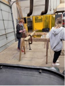 Students explore carpentry