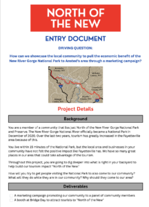 Entry document for "north of the new" project